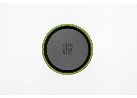 Термокружка Circular&Co 240 мл (кремовый/зеленый)