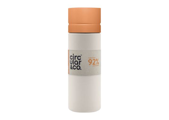 Бутылка для воды Circular&Co 600 мл (белый/оранжевый)