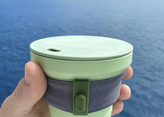 Складной стакан HUNU CUP 265 мл (зеленый/розовый)
